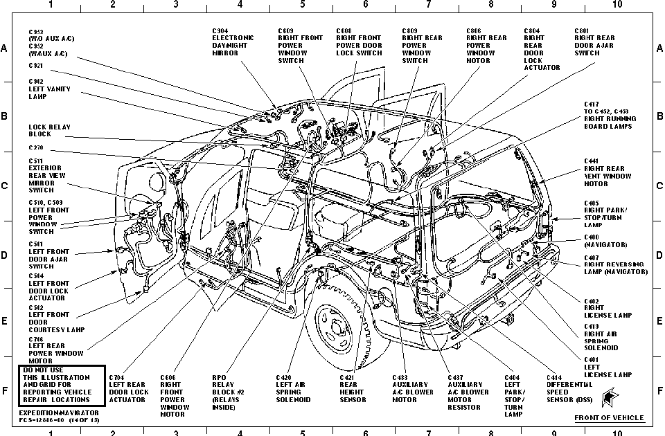 2004 ford excursion chassis parts