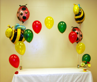 First Birthday Invitation & Decorations – Butterflies, Lady Bugs