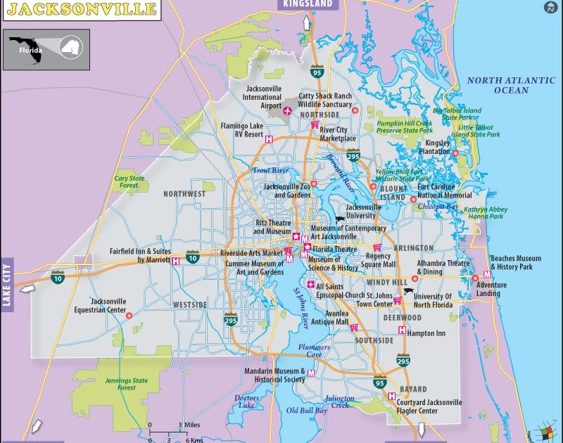 Jacksonville Fl Zip Codes Map