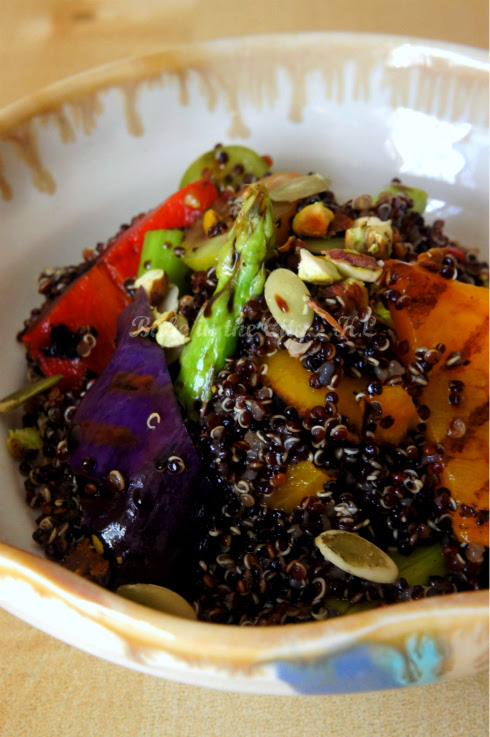 Black Quinoa with Grilled Vegetables