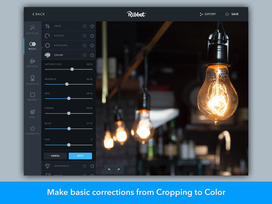 Desktop Photo Editing Tools - Ribbet