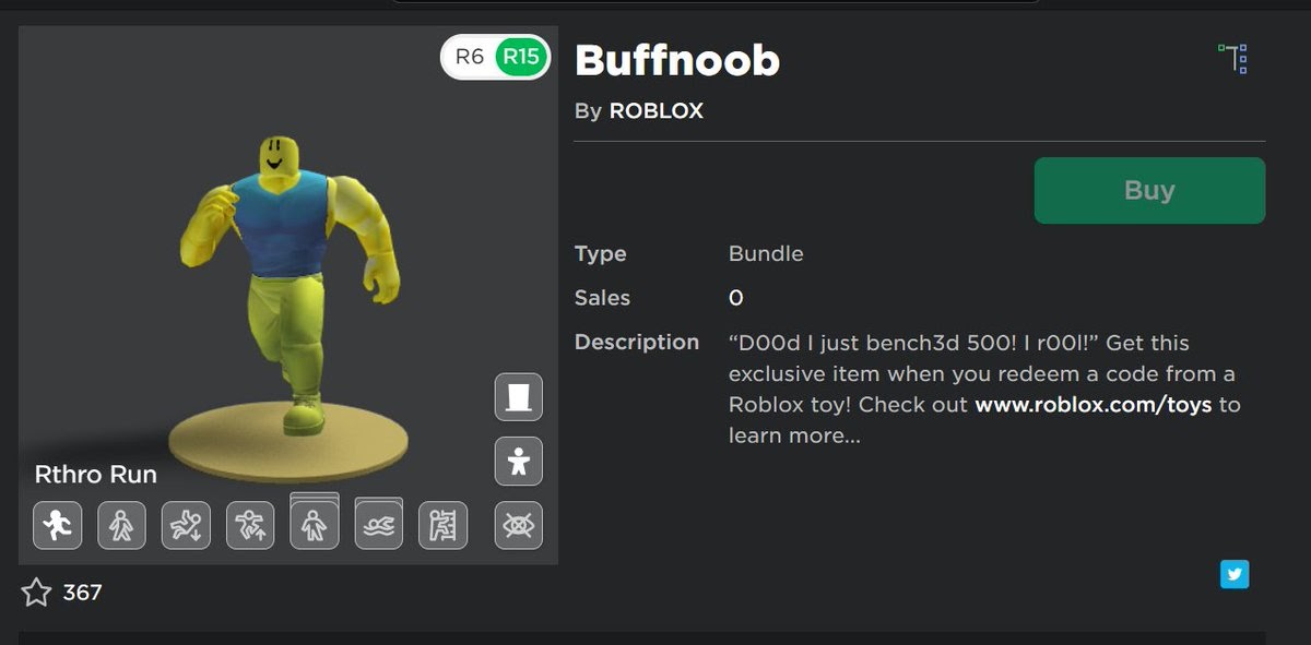 roblox toys buff noob