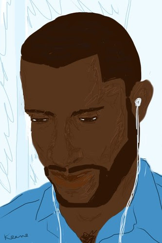 iPhone drawing, MTA subway