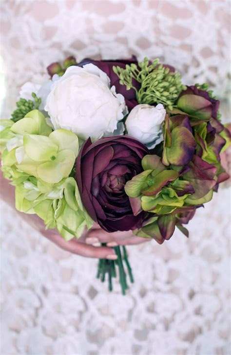 Peony and Hydrangea Bouquet 10in Peony and Hydrangea Bouquet 10in