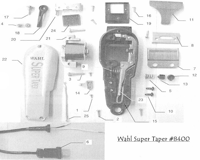 Wahl Trimmer Parts Diagram