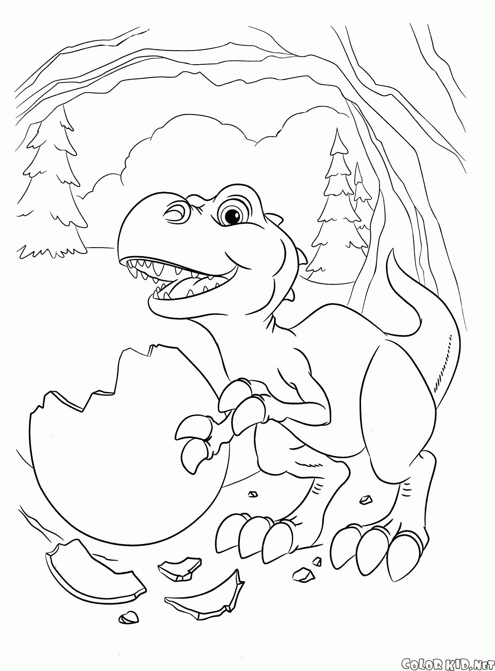Coloriage Pop Le Dinosaure à Imprimer Coloriage Du Petit Dinosaure | Des Milliers de Coloriage Imprimable