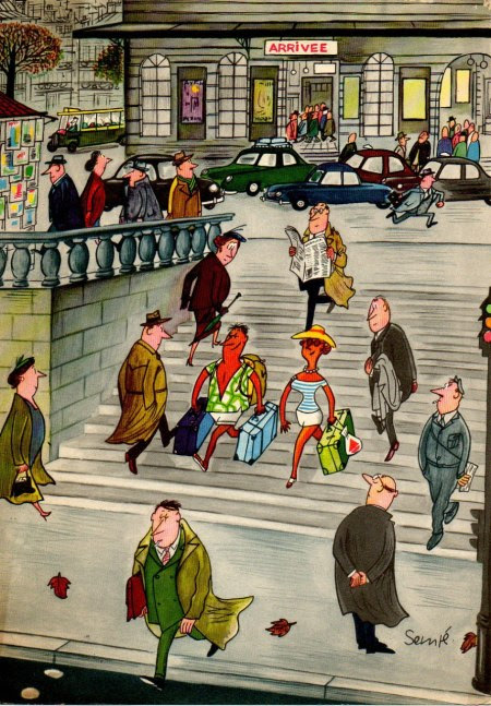 “Comment on s’enrhume... en 12 images”, 1957, Jean-Jacques Sempé