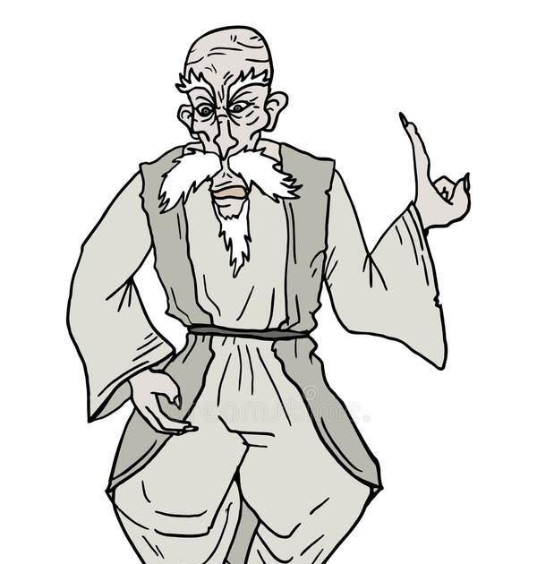 How To Draw An Old Man Cartoon