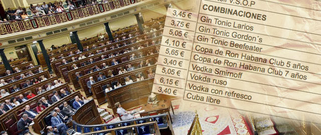 La Mesa del Congreso subvenciona el 'gin-tonic' a señorías e invitados: sólo costará 3,45 euros
La Mesa del Congreso subvenciona el 'gin-tonic' a señorías e invitados: sólo costará 3,45 euros