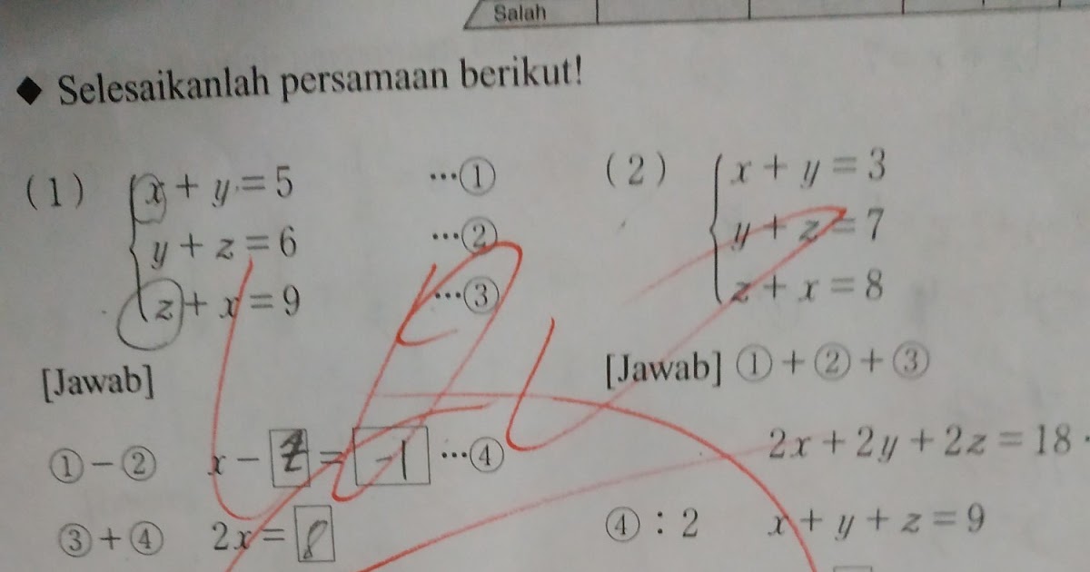 Contoh Soal Dan Jawaban Program Linear 3 Variabel