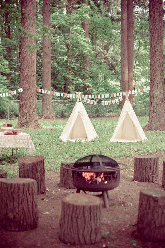 backyard campout