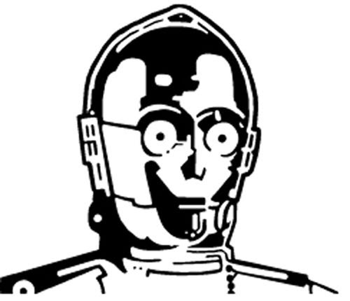 Star Wars Clipart Black And White - Clashing Pride