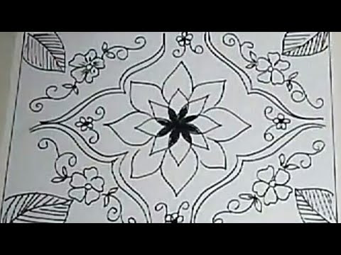 Motif Bunga Cara Menggambar Batik Gambar Batik - Contoh Motif Batik