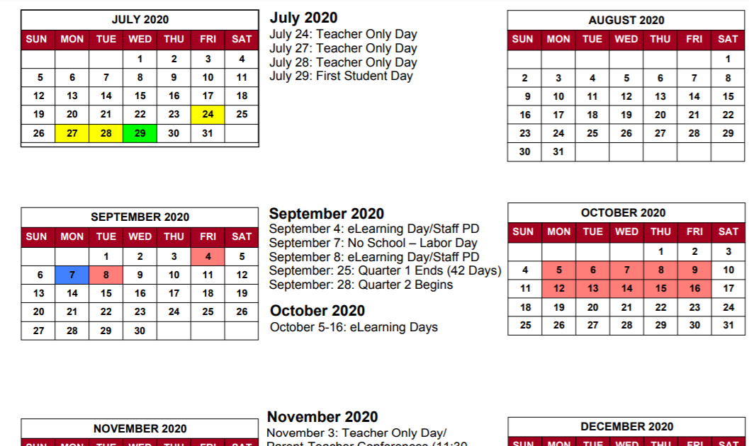 Gccs Calendar 2021 Calendar Page