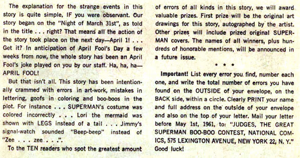 Original art awarded to the winners! Curt Swan is not eligible for entry.