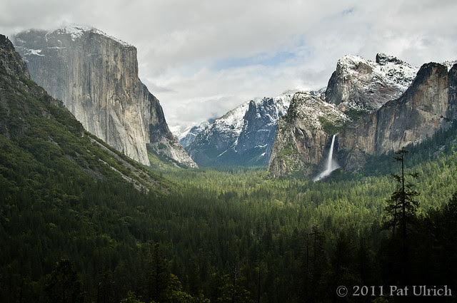 Tunnel View during spring storm, Yosemite National Park