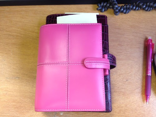 Comparison between my personal and pocket Filofax!