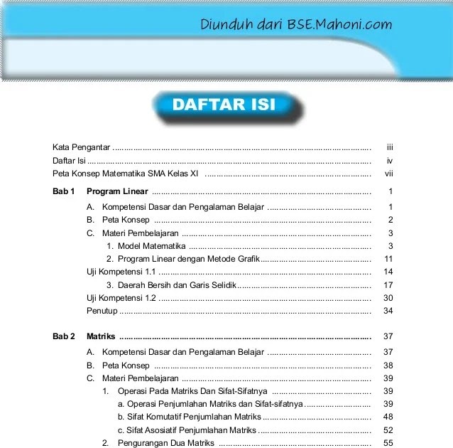Materi Matematika Minat Kelas 11 Matematika Mania
