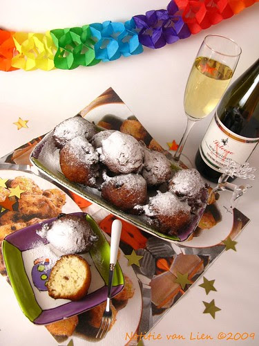 oliebollen met wijn