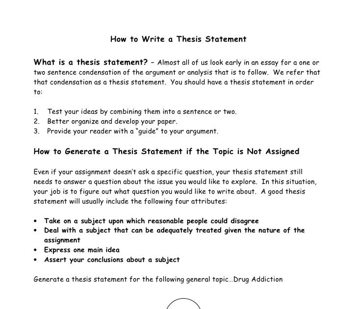Thesis against statement image