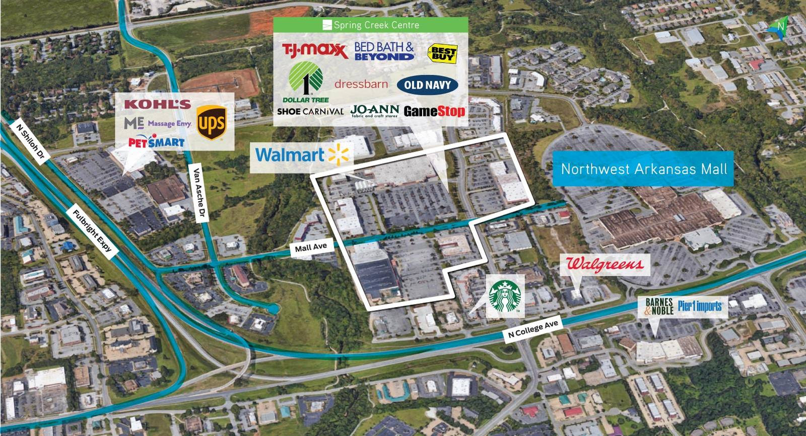Map Of Northwest Arkansas Mall