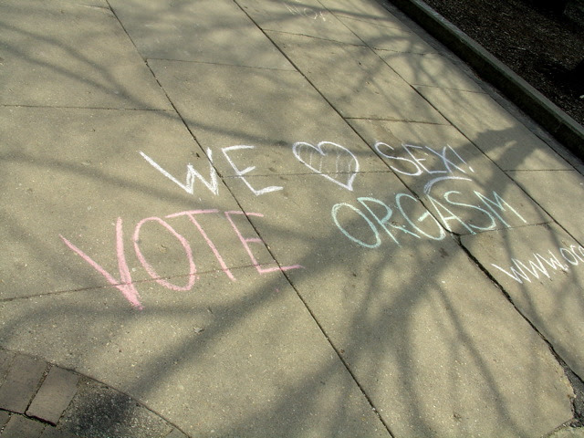 Campus election day.
