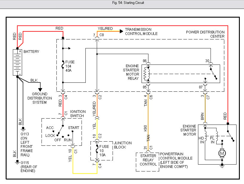 1992 dodge starter wiring diagram wiring diagram schema Dodge Truck Wiring Schematics 