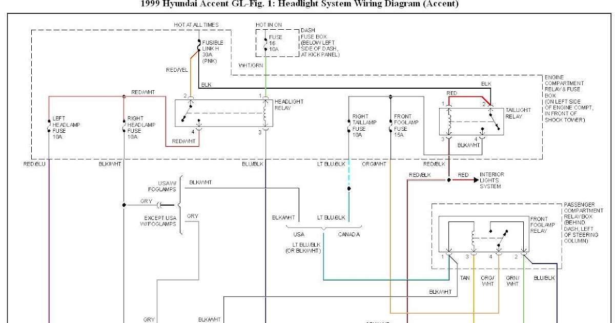 1999 Hyundai Elantra Wiring Diagram Attireal