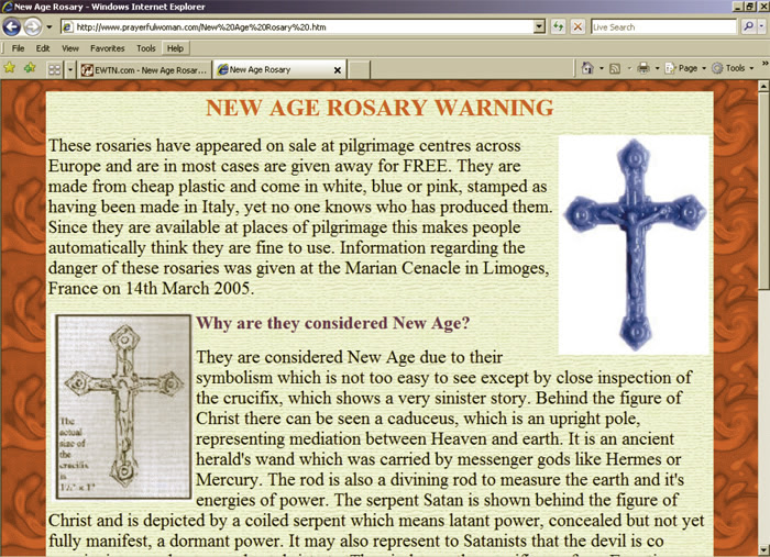 New Age Rosary Warning
