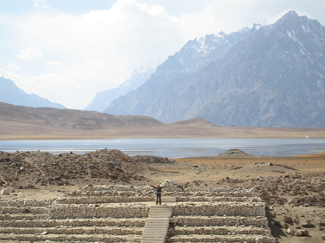 Me on the steps of the Shandur Pass polo ground seating