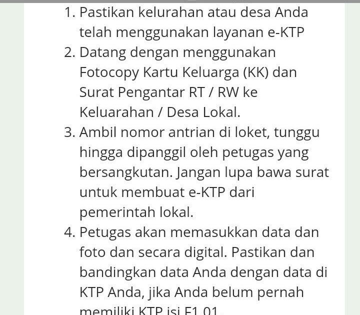 Teks Prosedur Pembuatan E Ktp