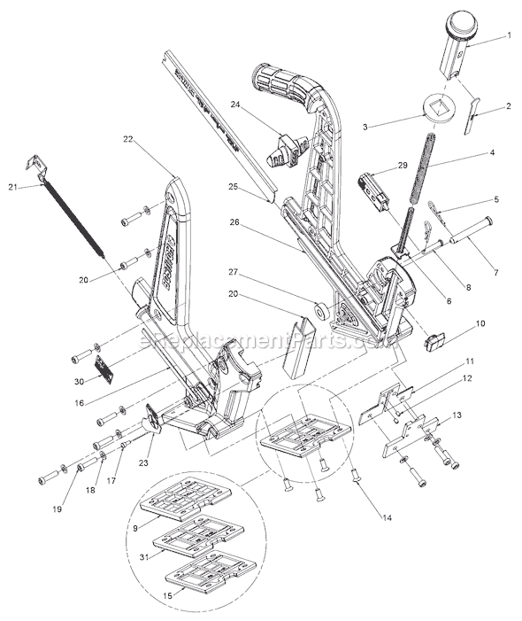 Stanley Sharpshooter Staple Gun Parts Diagram Hanenhuusholli