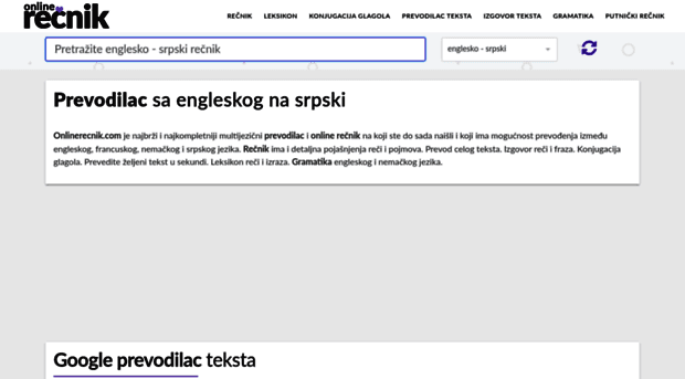 Krstarica google prevodilac Englesko