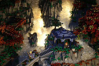 Waterfall Pergola by Night