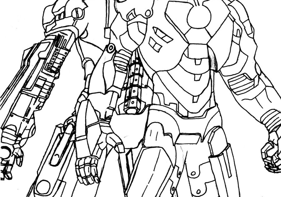 Ironman and War Machine Coloring Pages | Top Free Printable Coloring