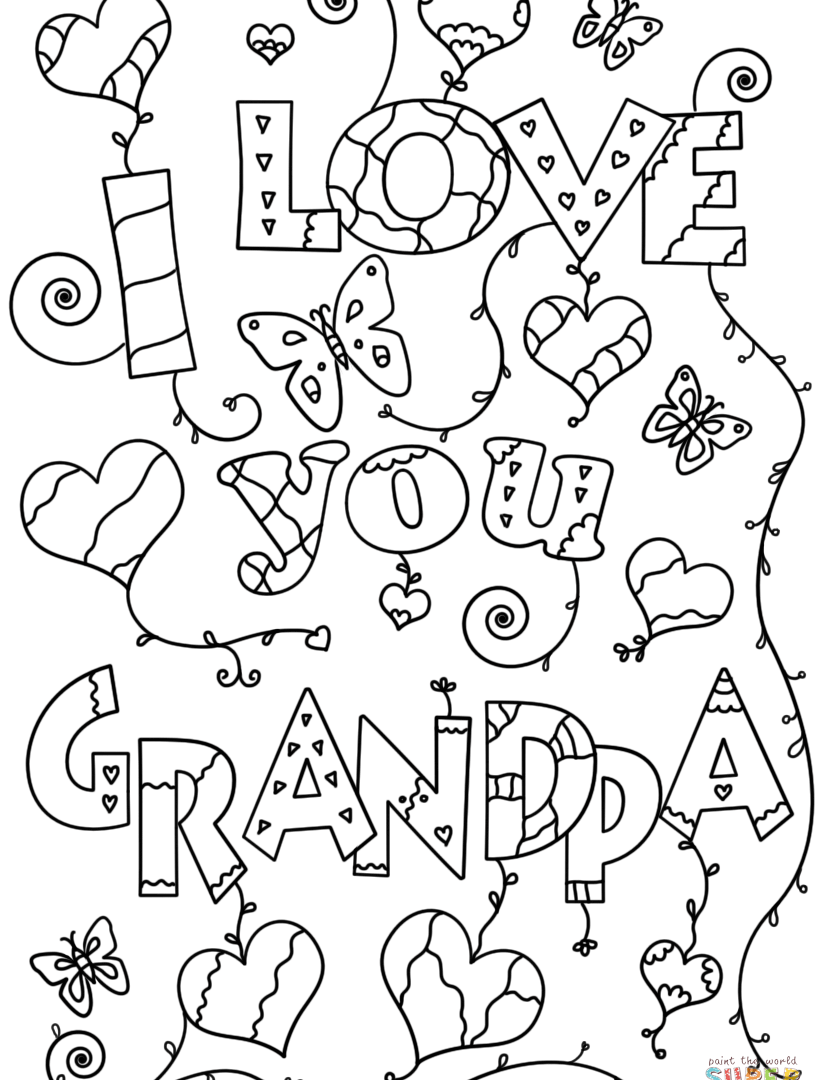 Happy Birthday Great Grandpa Coloring Pages - coloringpages2019