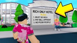 roblox hotel bloxburg welcome robux shock rich inside without