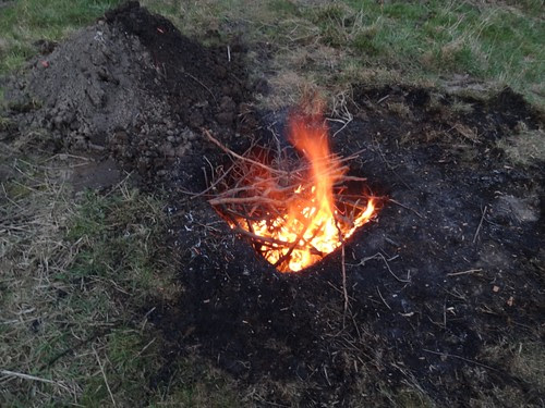 Feuer in Brenngrube