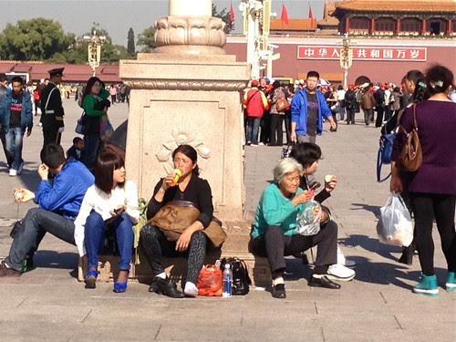 Tiananman Square  - tourists