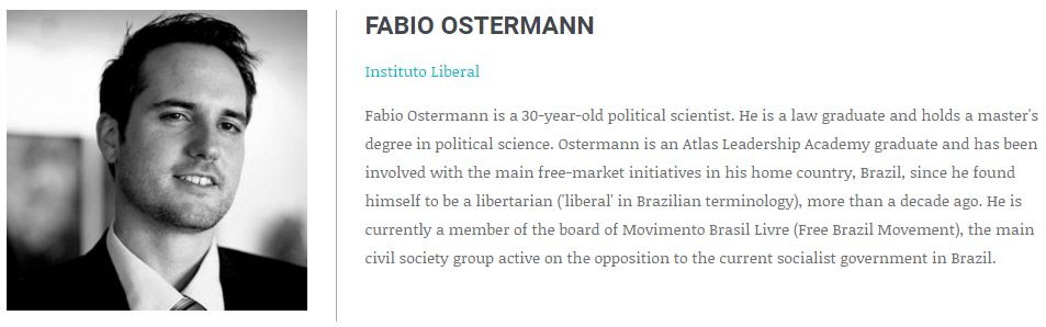 (Click to Expand) The bio of Fabio Ostermann from the Atlas Network website.