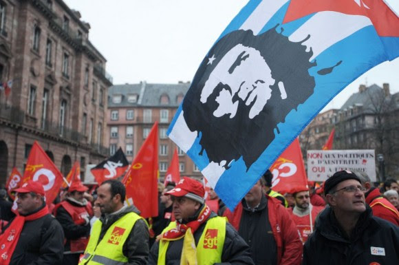 Manifestación en Marsella (Francia). Foto: AFP. Manifestación en Marsella (Francia). Foto: AFP.