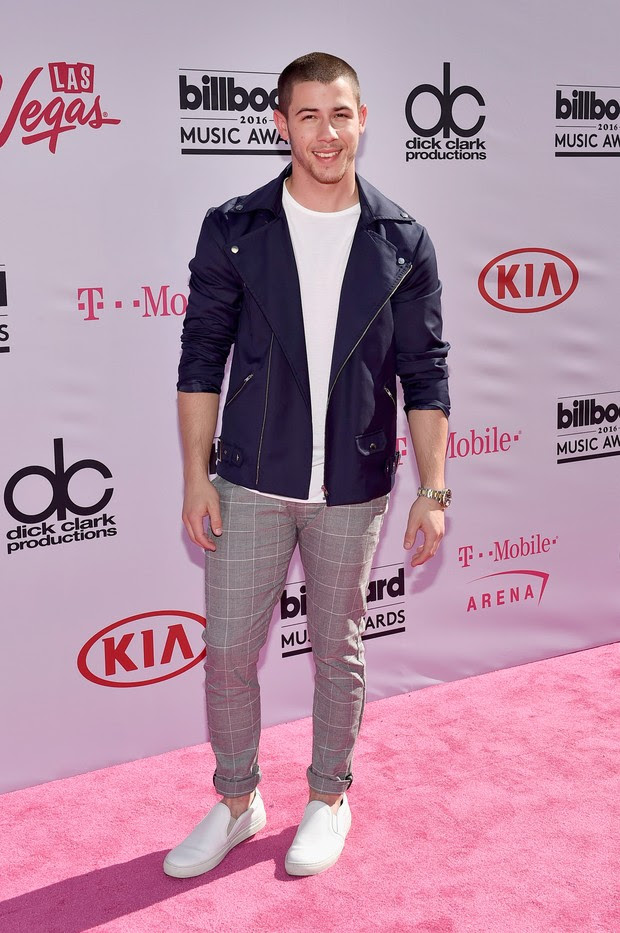 Nick Jonas no Billboard Music Awards (Foto: AFP)