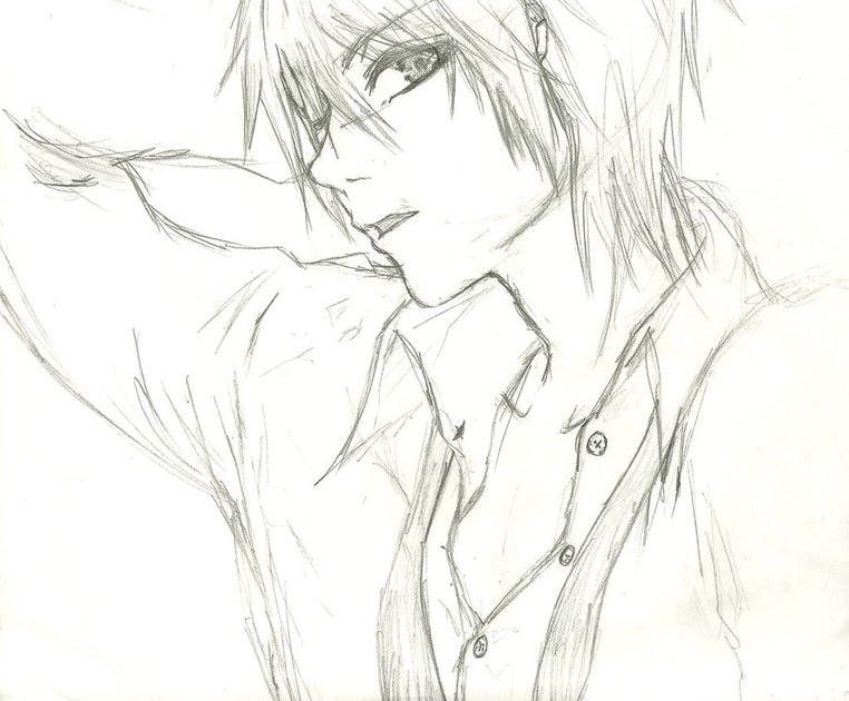 35+ Latest Sketch Bad Boy Anime Boy Drawing.