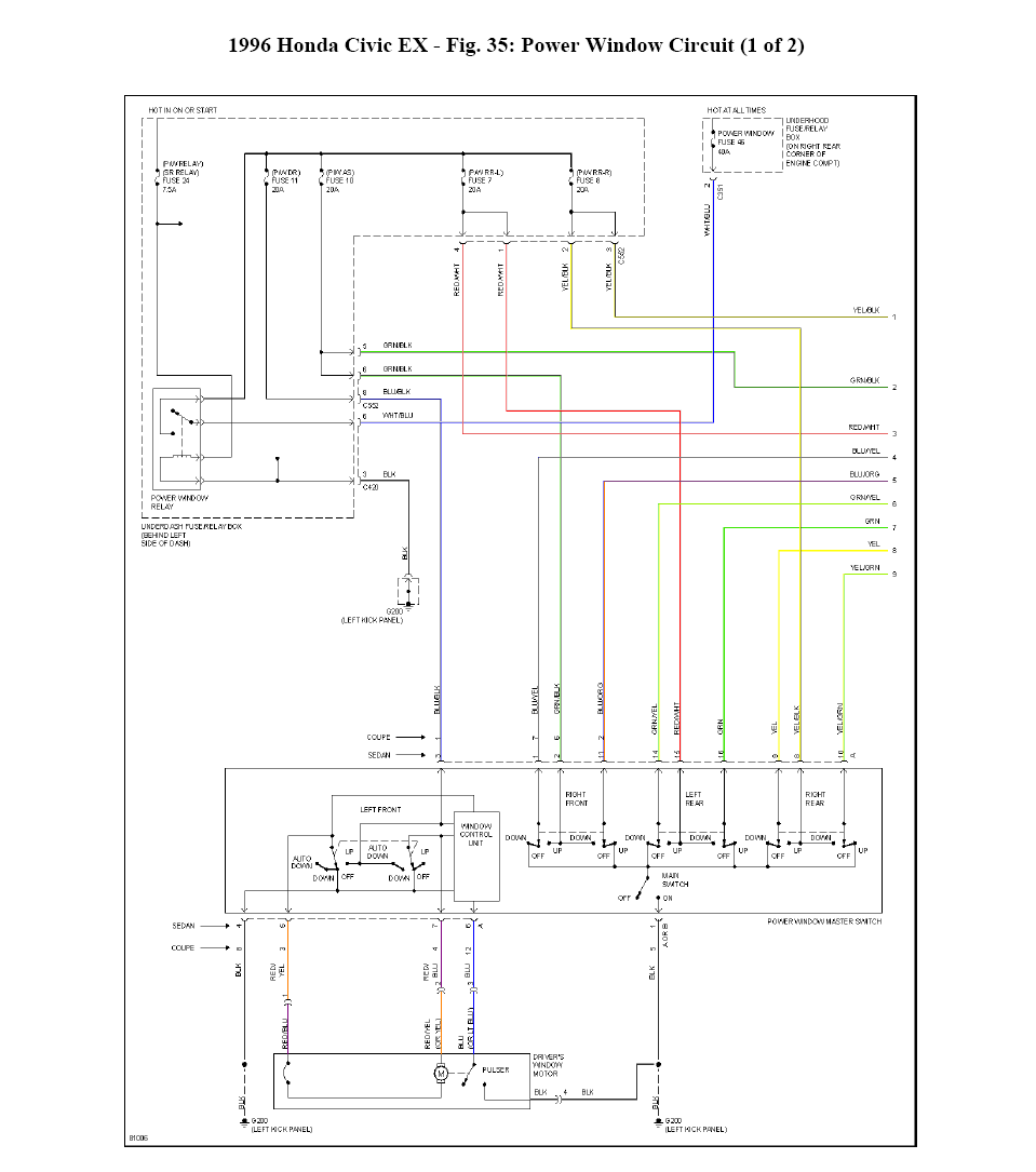 Power Window Wiring Diagram Honda Civic ~ Jeusur Internet