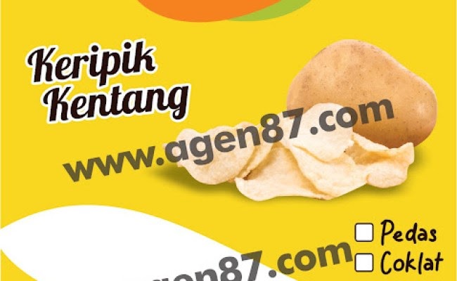 Label Keripik Singkong Sederhana