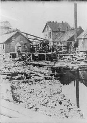 Engine House and Main Shaft on Silver Islet(1896)