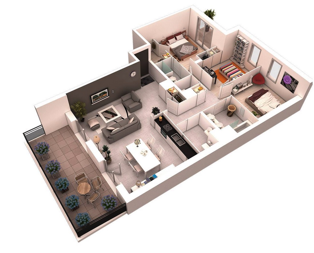 Simple Home Design Plans 3d Home Design