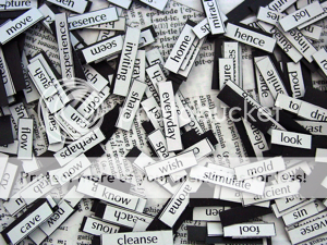 Natalie Roberts' magnetic poetry photo