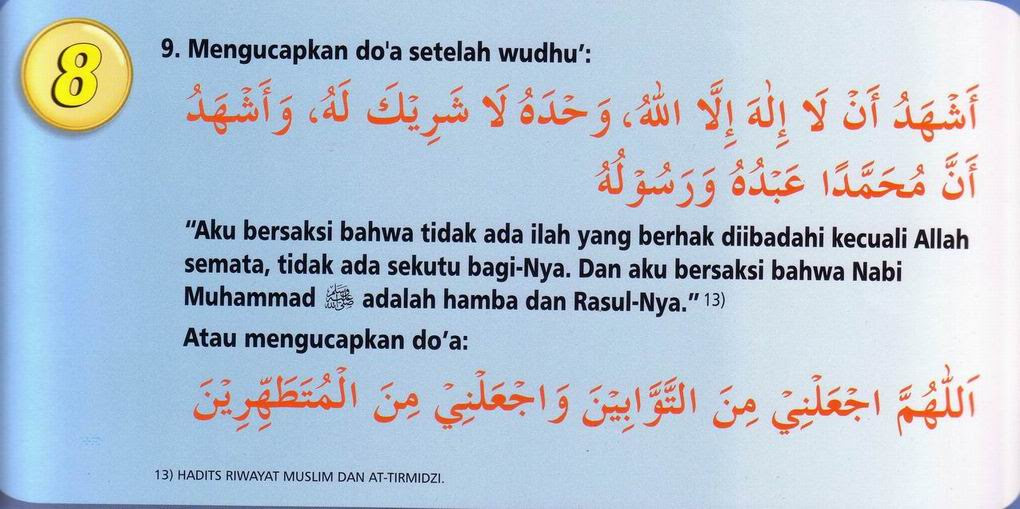 Doa setelah wudhu menurut tarjih muhammadiyah