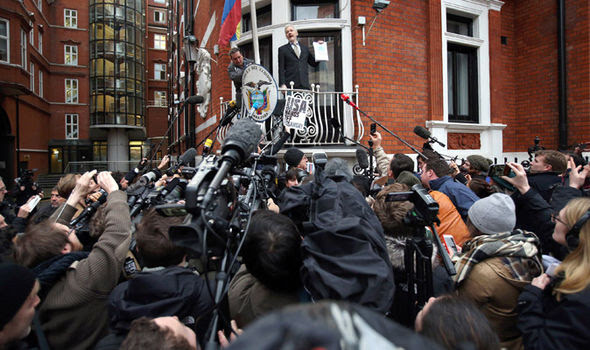 Julian Assange WikiLeaks Ecuador embassy 